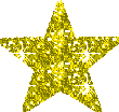 gold glitter star